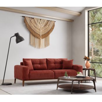 Canapea extensibila 3 locuri, Atelier del Sofa, 560ARE2365, Caramiziu