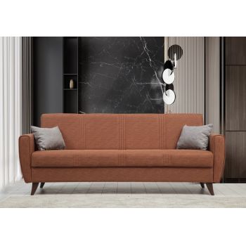 Canapea extensibila 3 locuri, Atelier del Sofa, 730MST1211, Caramiziu