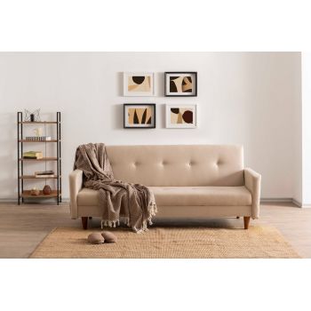 Canapea extensibila 3 locuri, Atelier del Sofa, 859FTN2811, Crem