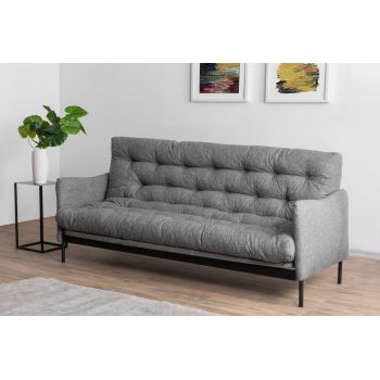 Canapea extensibila 3 locuri, Atelier del Sofa, 859FTN2851, Gri deschis