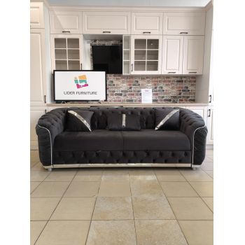 CANAPEA EXTENSIBILA ALITA GRI CU ARGINTIU