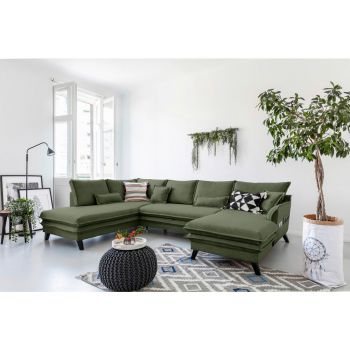 Canapea Modulară, textil, verde