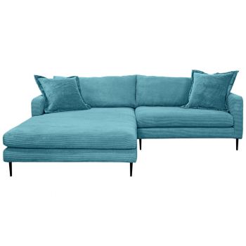 Colțar, textil, albastru deschis