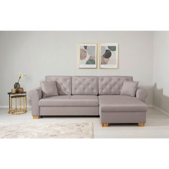 Colțar, textil, taupe