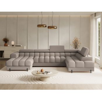 Coltar extensibil dreapta 3 locuri ELTAP, RT-18SO, Feraria, 358x202x93 cm, lemn/poliester, bej