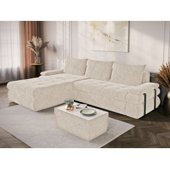 Coltar Extensibil Molly Plusat Crem