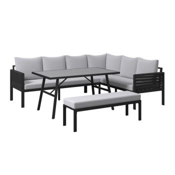 Set Dining Lounge 4 piese 185/240 cm