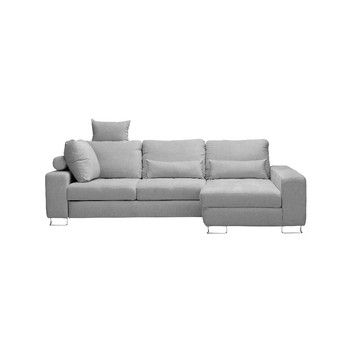 Canapea colţar Windsor & Co Sofas Alpha, partea dreaptă, gri deschis Canapea colţar Windsor & Co Sofas Alpha, partea dreaptă, gri deschis