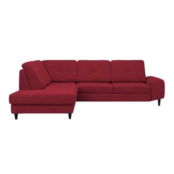 Canapea colţar Windsor & Co Sofas Beta, partea stângă, roşu
