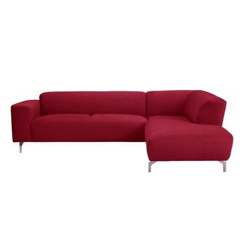 Canapea colţar Windsor & Co Sofas Orion, partea dreaptă, roşu