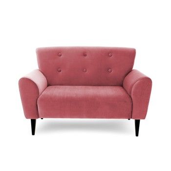 Canapea cu 2 locuri Vivonita Kiara, roz
