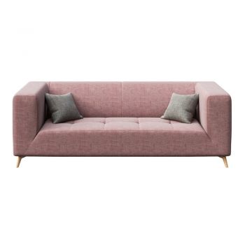 Canapea cu 3 locuri MESONICA Toro, roz