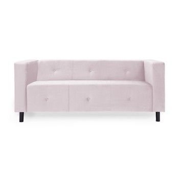 Canapea cu 3 locuri Vivonita Milo, roz deschis
