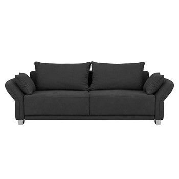 Canapea extensibilă cu 3 locuri și spațiu de depozitare Windsor & Co Sofas Casiopeia, gri închis