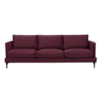 Canapea cu 3 locuri Windsor & Co Sofas Jupiter, roşu bordeaux
