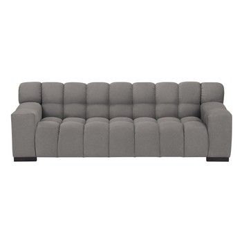 Canapea cu trei locuri Windsor & Co Sofas Moon, gri deschis