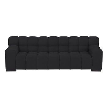 Canapea cu trei locuri Windsor & Co Sofas Moon, negru