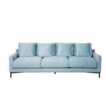 Canapea fixa 3,5 locuri Messina Blue
