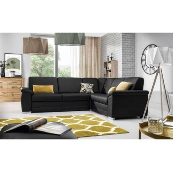 Coltar Ballo Small Extensibil cu Arcuri Ondulate si Spuma Poliuretanica, Sezlong pe Dreapta, Suprafata de Dormit 250x120 cm, cu Sertar de Depozitare, l262xA212xH90 cm