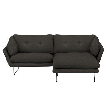 Set canapea cu taburet Windsor & Co Sofas Comet, gri - maro Set canapea cu taburet Windsor & Co Sofas Comet, gri - maro