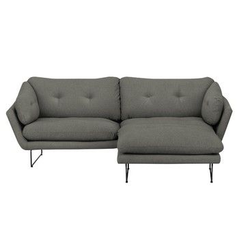 Set canapea cu taburet Windsor & Co Sofas Comet, gri - verde