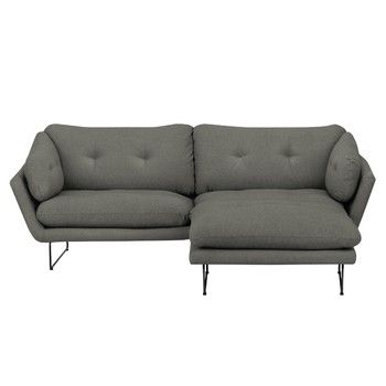 Set canapea cu taburet Windsor & Co Sofas Comet, gri - verde Set canapea cu taburet Windsor & Co Sofas Comet, gri - verde