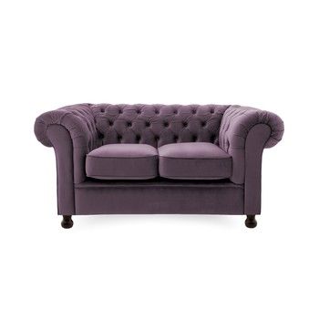 Canapea 2 locuri Vivonita Chesterfield, mov Canapea 2 locuri Vivonita Chesterfield, mov