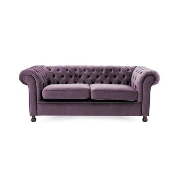 Canapea 3 locuri Vivonita Chesterfield, mov Canapea 3 locuri Vivonita Chesterfield, mov