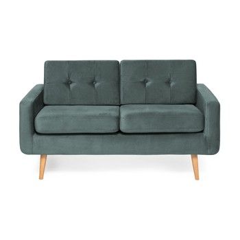 Canapea cu 2 locuri Vivonita Ina Trend, albastru - gri