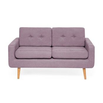 Canapea cu 2 locuri Vivonita Ina, violet - lavandă