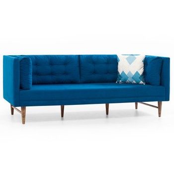 Canapea cu 3 locuri Balcab Home Eva, albastru