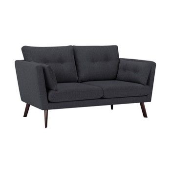 Canapea cu 3 locuri Mazzini Sofas Elena, gri închis Canapea cu 3 locuri Mazzini Sofas Elena, gri închis