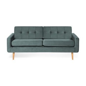 Canapea cu 3 locuri Vivonita Ina Trend, albastru - gri