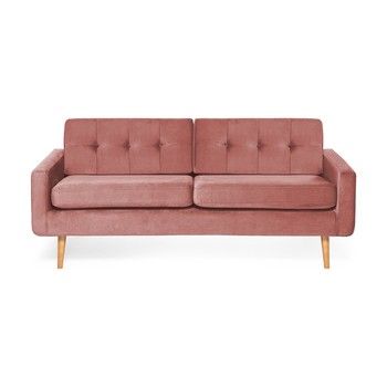 Canapea cu 3 locuri Vivonita Ina Trend, roz