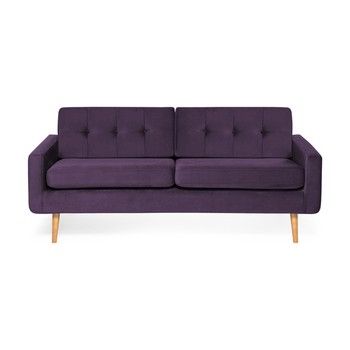 Canapea cu 3 locuri Vivonita Ina Trend, violet