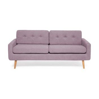Canapea cu 3 locuri Vivonita Ina, violet - lavandă