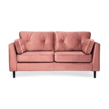 Canapea cu 3 locuri Vivonita Portobello, roz pudră Canapea cu 3 locuri Vivonita Portobello, roz pudră