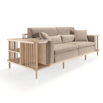 Canapea cu spaţiu depozitare din lemn de stejar Wewood - Portuguese Joinery Scaffold fixa