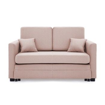 Canapea extensibilă, 2 locuri, Vivonita Brent, roz deschis