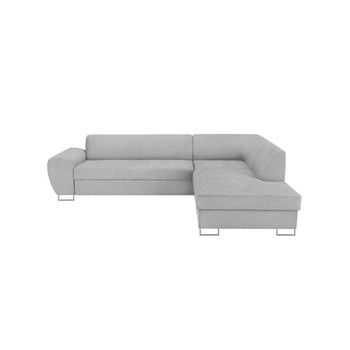 Canapea extensibilă cu spațiu pentru depozitare Kooko Home XL Right Corner Sofa Piano, gri