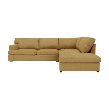 Colțar Windsor & Co Sofas Charles, pe partea dreaptă, galben muștar Colțar Windsor & Co Sofas Charles, pe partea dreaptă, galben muștar