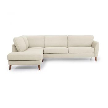 Colțar alb/bej (cu șezlong pe partea stângă ) Oslo - Scandic